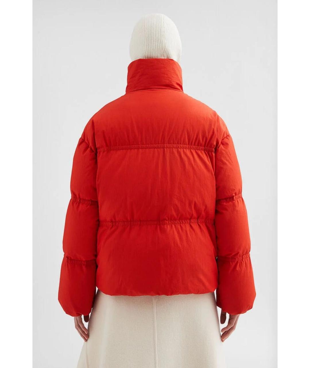 JIL SANDER Красная хлопковая куртка, фото 5