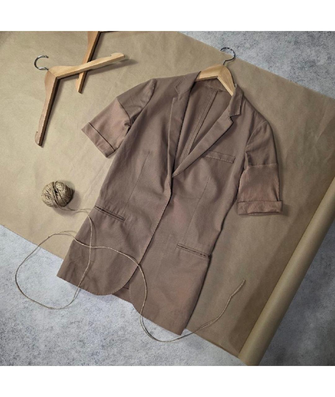 BRUNELLO CUCINELLI Бежевый хлопковый жилет, фото 8