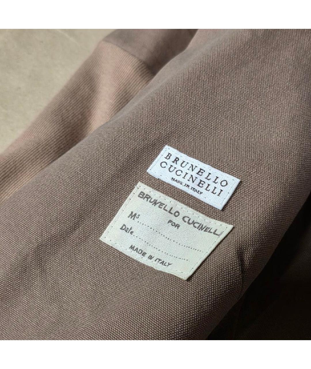 BRUNELLO CUCINELLI Бежевый хлопковый жилет, фото 6