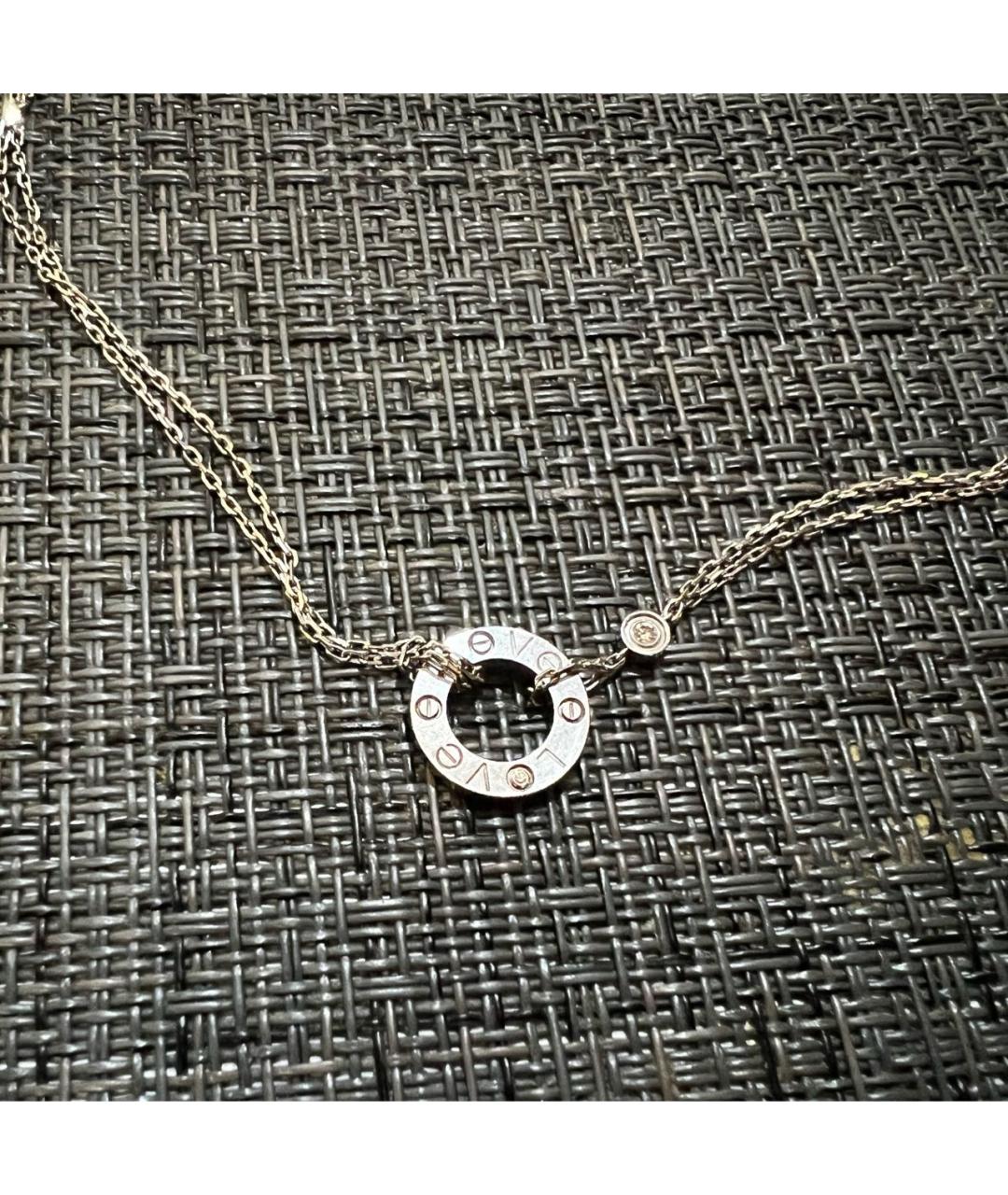 CARTIER Серебряное колье из белого золота, фото 2