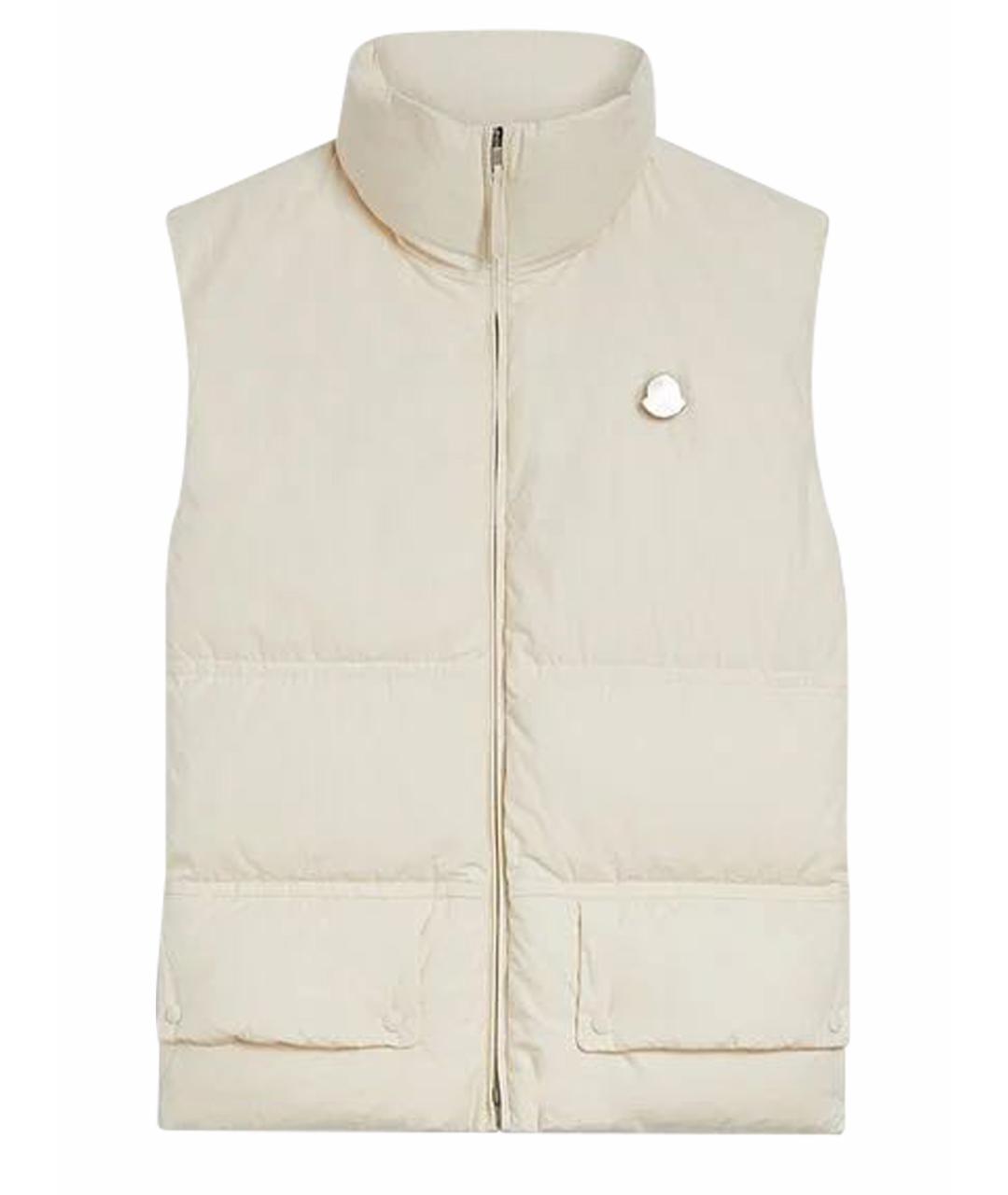 JIL SANDER Бежевый хлопковый жилет, фото 1