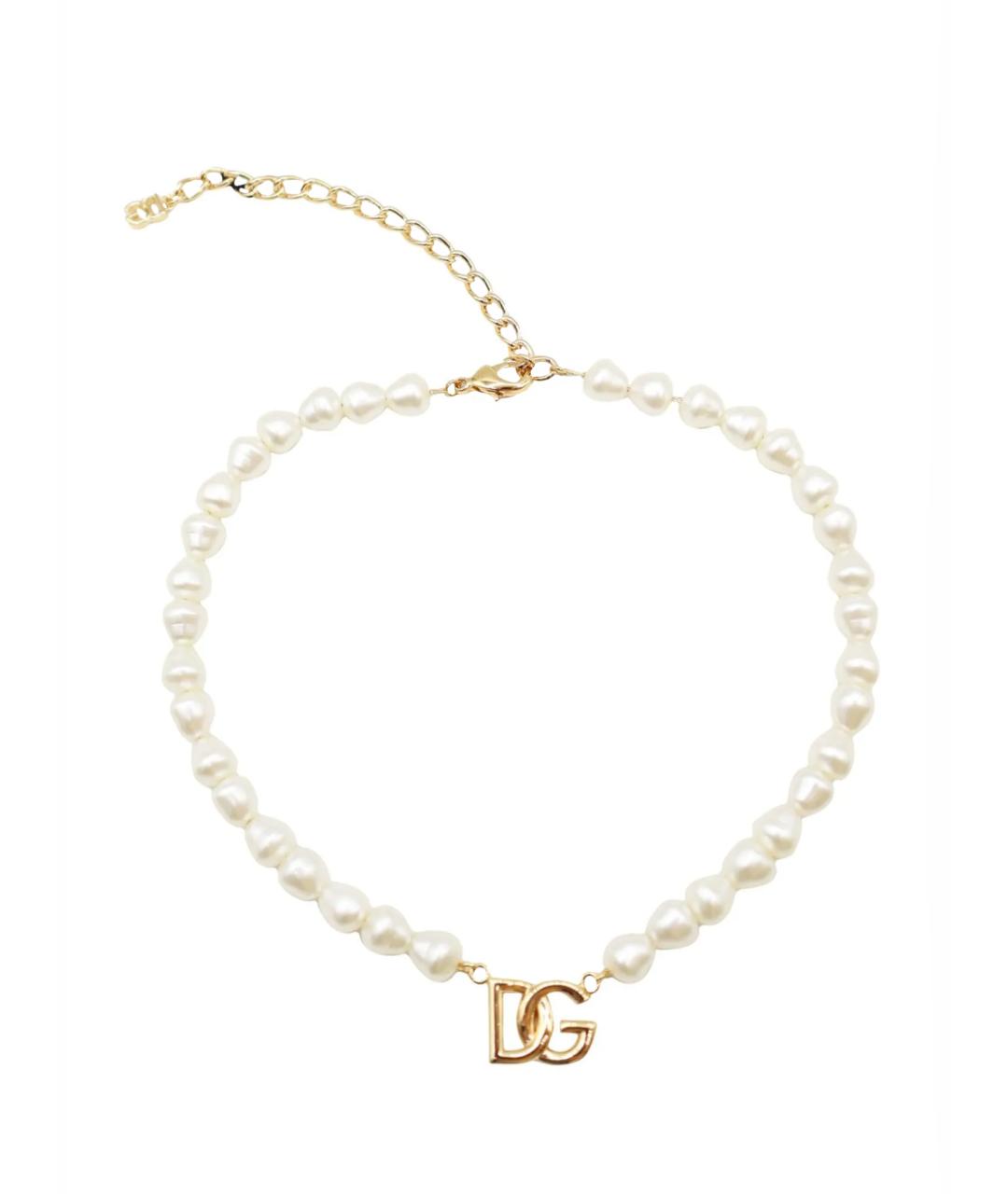 DOLCE&GABBANA Белый жемчужный комплект, фото 1