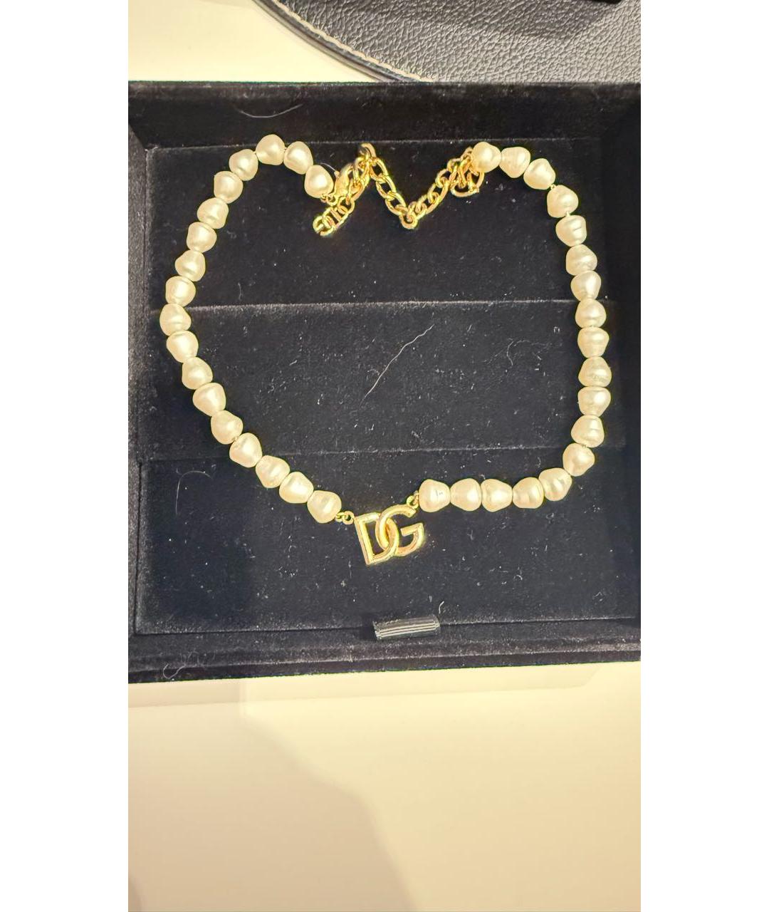 DOLCE&GABBANA Белый жемчужный комплект, фото 4