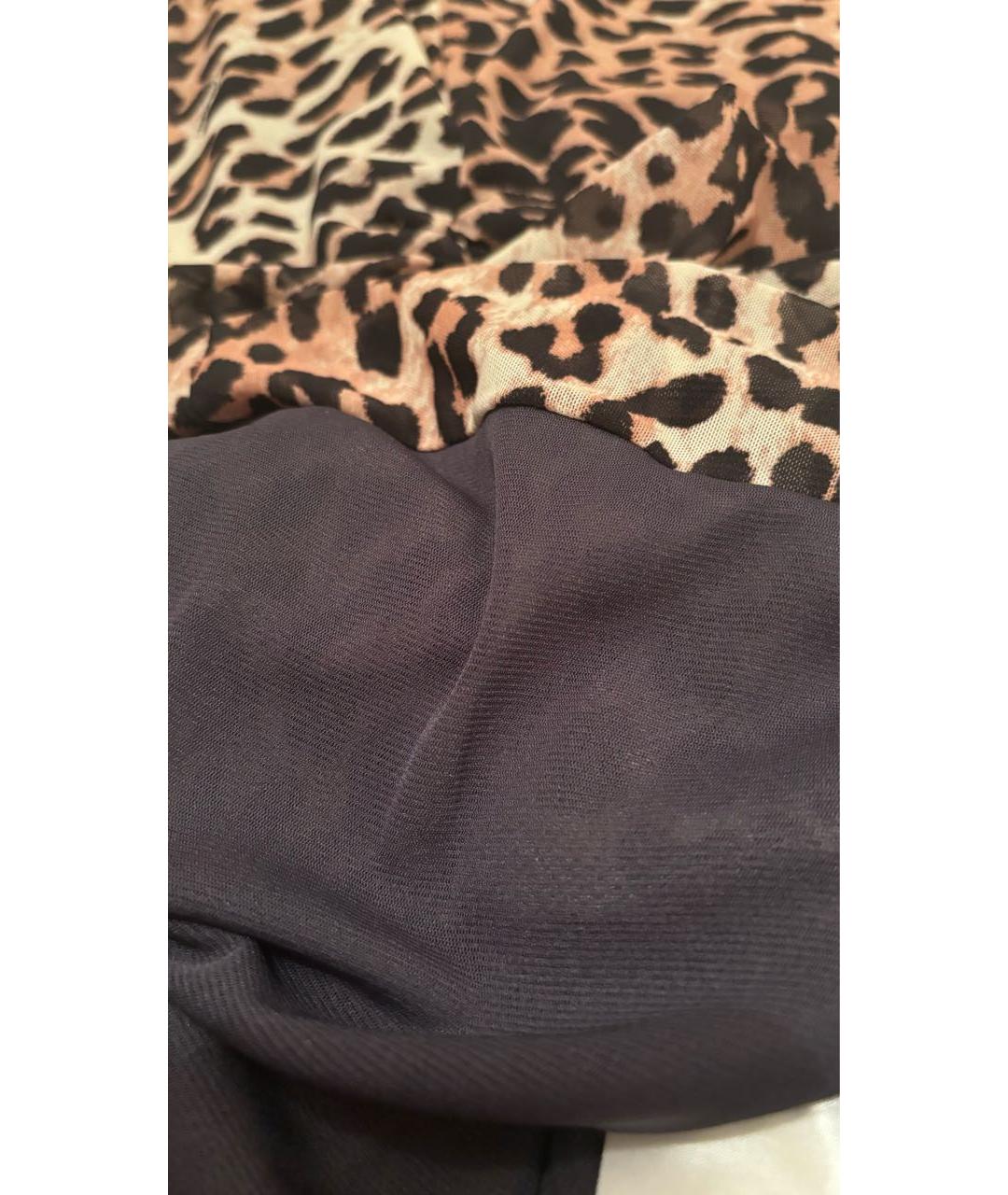 GANNI Коричневое полиамидовое коктейльное платье, фото 6