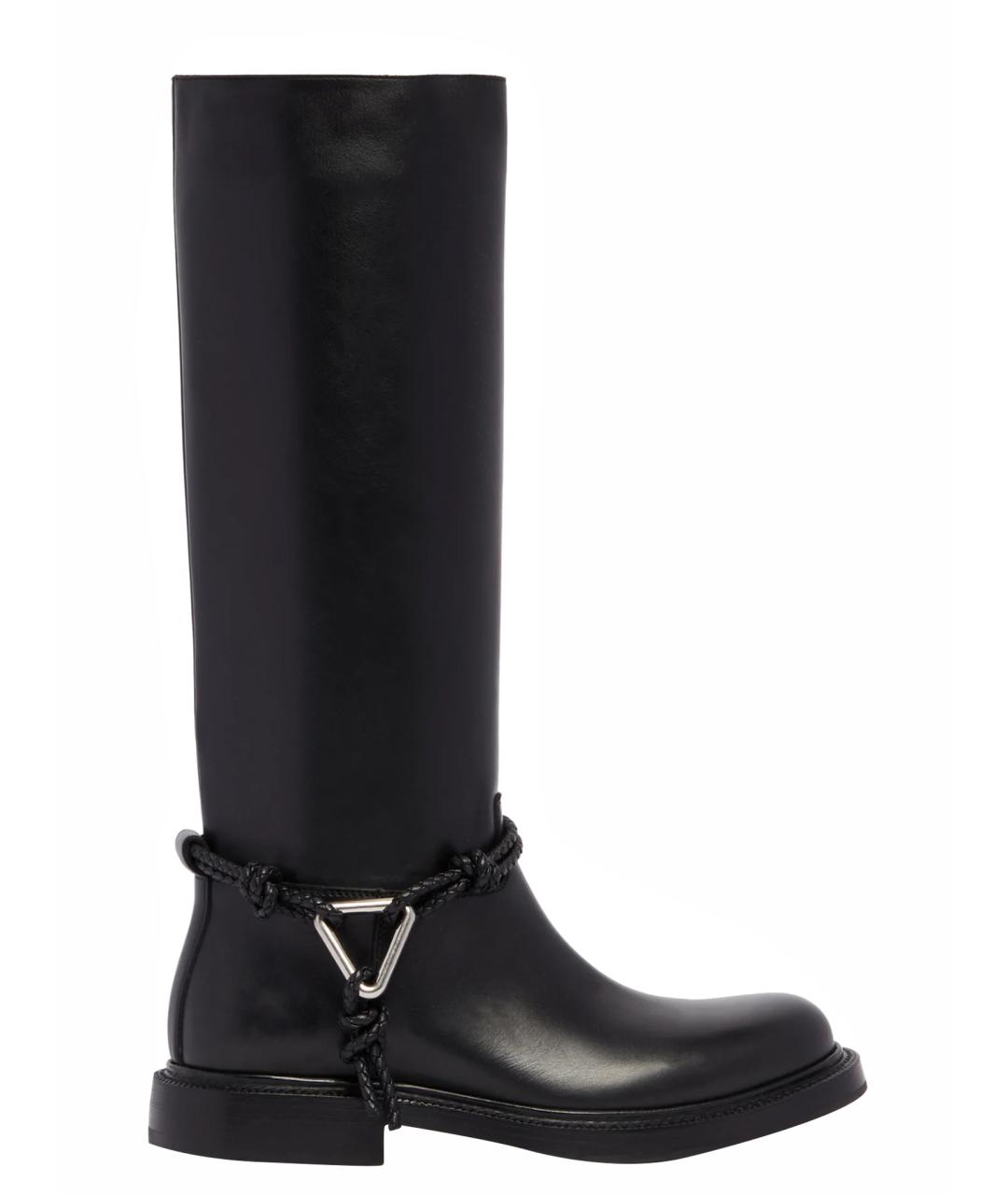 BOTTEGA VENETA Черные кожаные сапоги, фото 1
