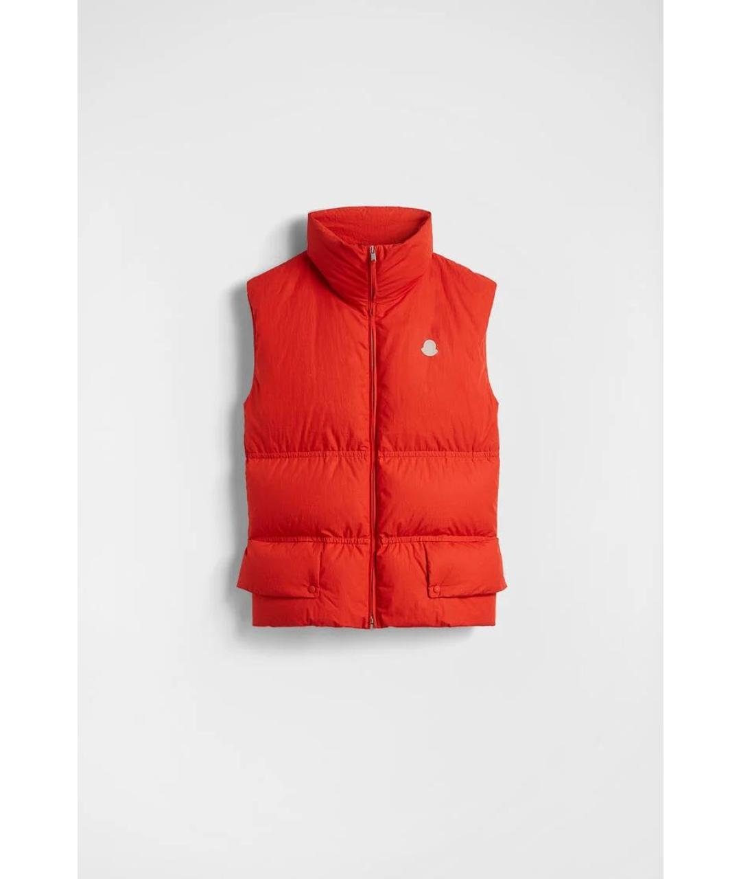 JIL SANDER Красный хлопковый жилет, фото 5