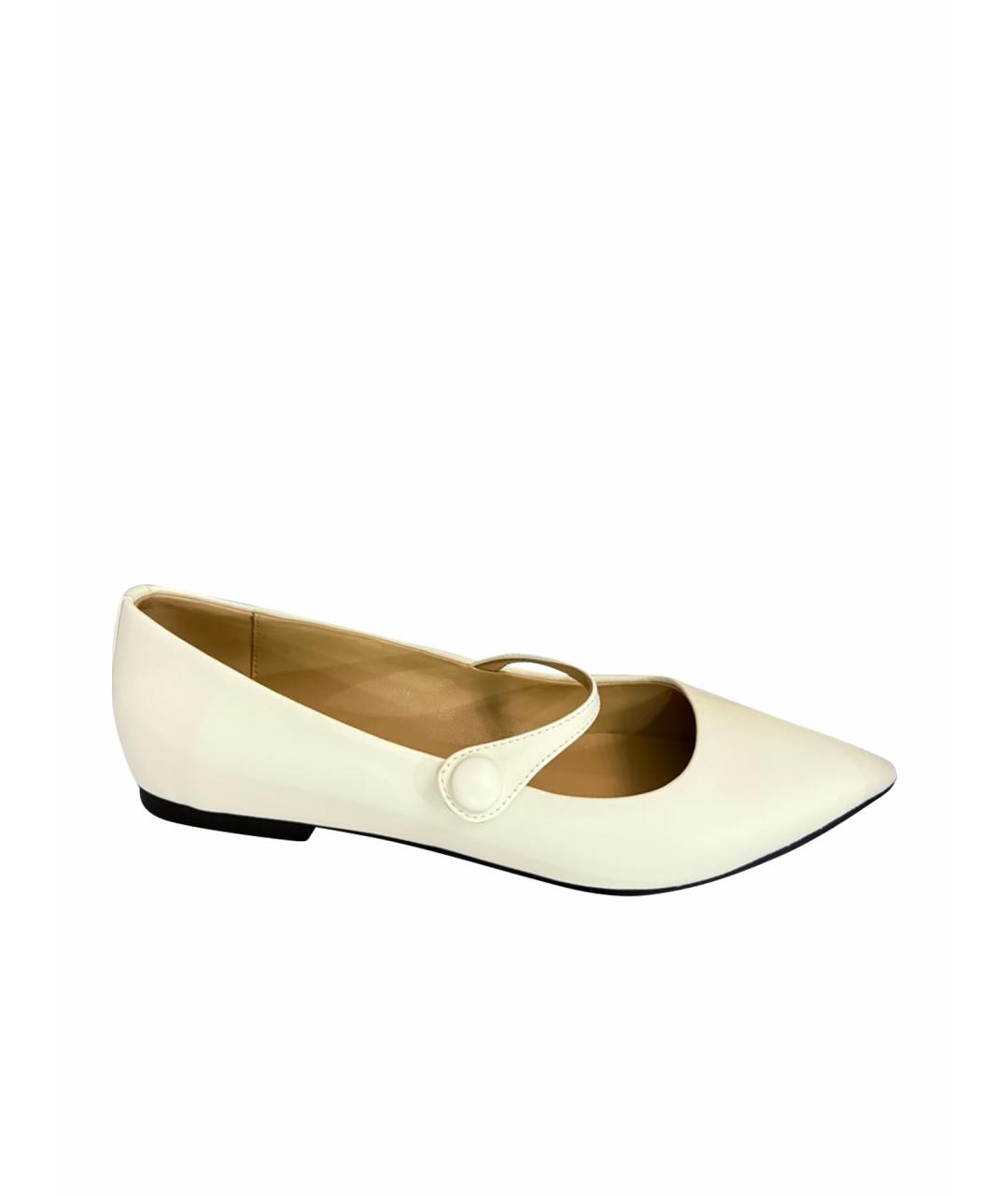 Age Of Innocence Белые кожаные балетки, фото 1