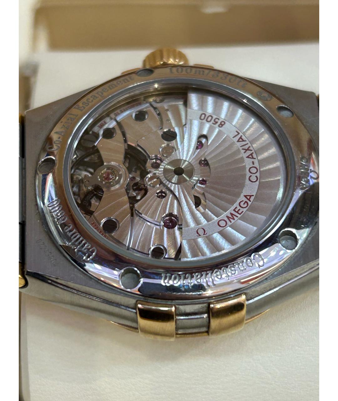 OMEGA Голубые стальные часы, фото 5