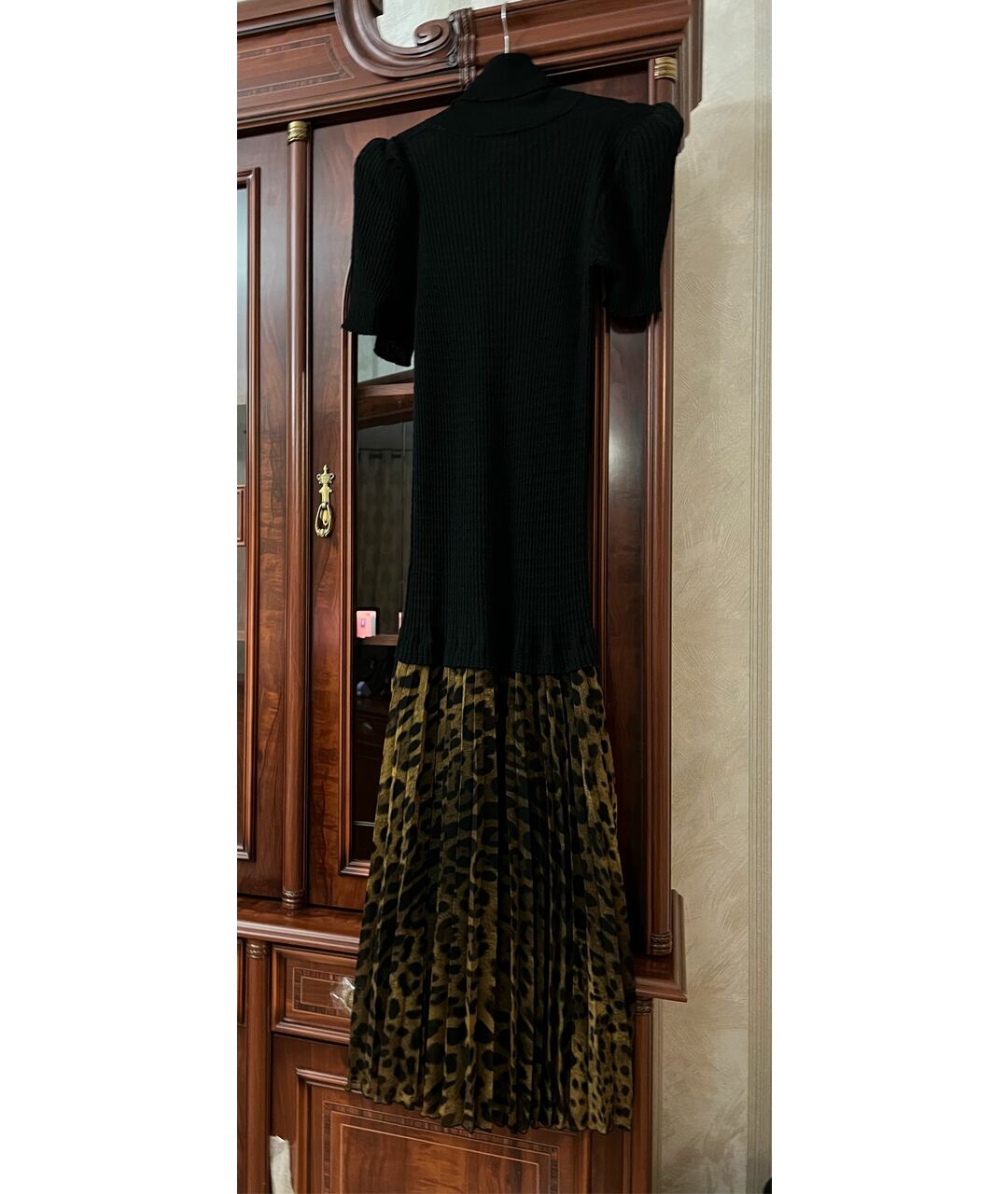 CAVALLI CLASS Черное полиамидовое повседневное платье, фото 2