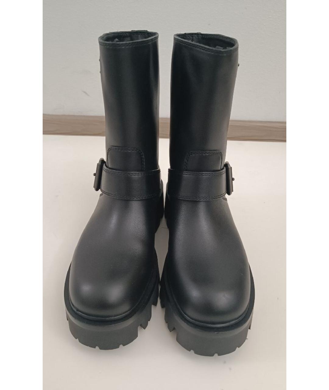 PRADA Черные кожаные полусапоги, фото 2