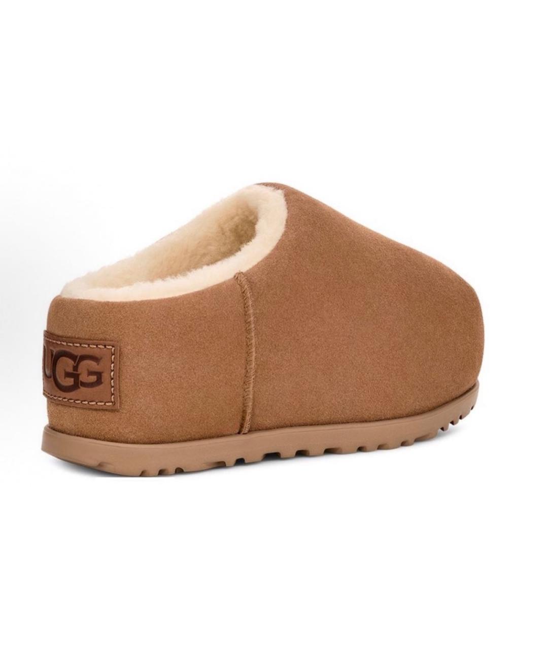 UGG AUSTRALIA Коричневые замшевые сабо, фото 2