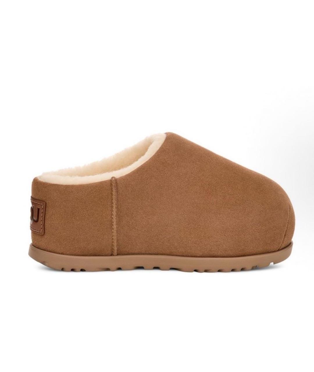 UGG AUSTRALIA Коричневые замшевые сабо, фото 9