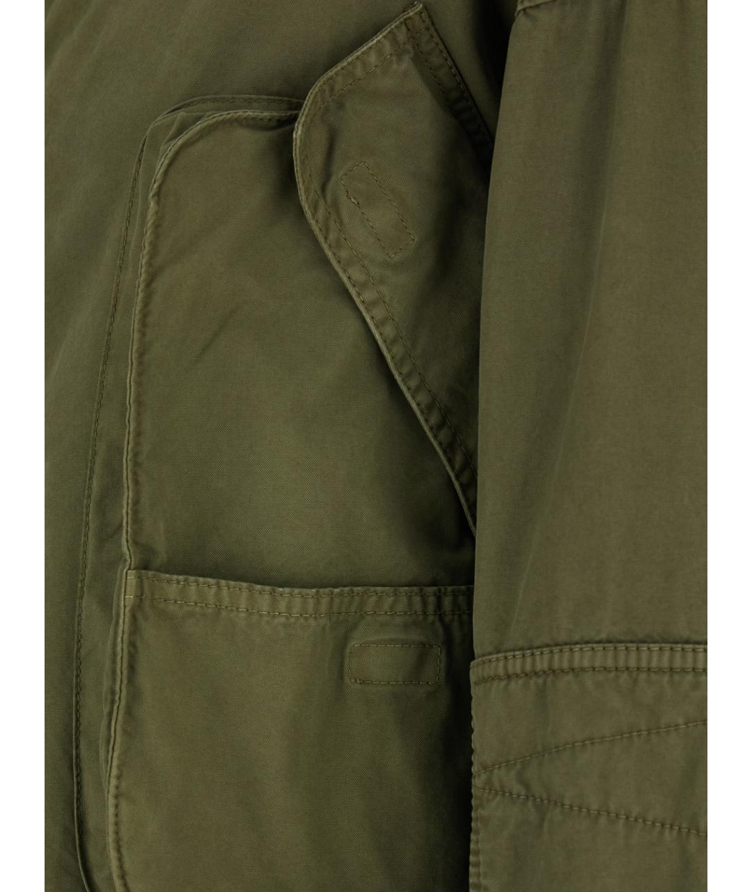 THE ATTICO Зеленая хлопковая куртка, фото 3