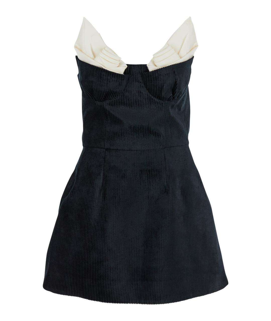 SHUSHU/TONG Черное полиэстеровое повседневное платье, фото 1