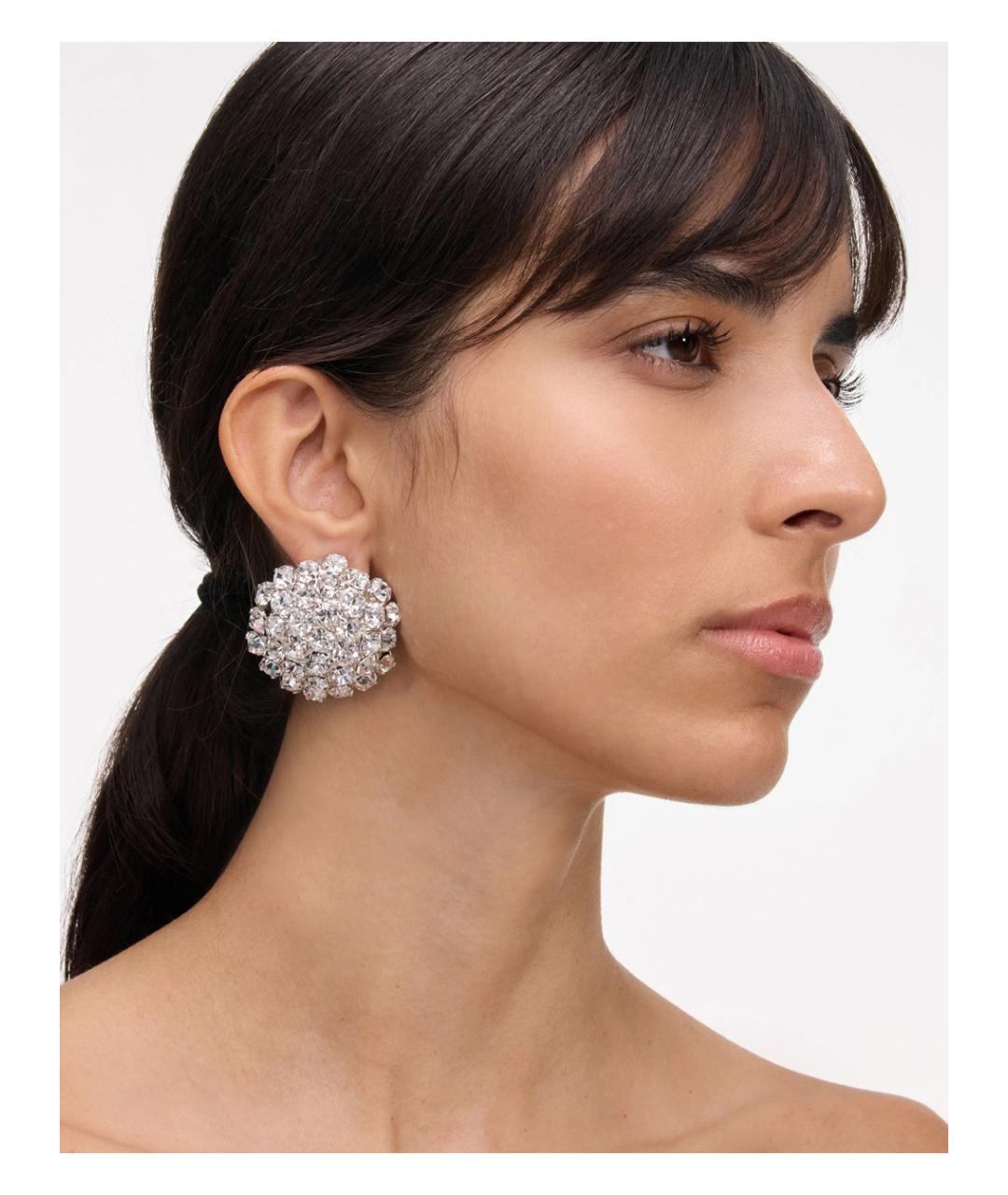 SELF-PORTRAIT Серебряные металлические серьги, фото 2