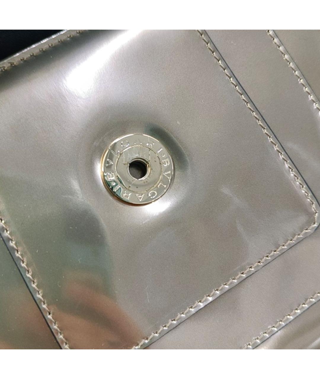 BVLGARI Золотая кожаная сумка через плечо, фото 4