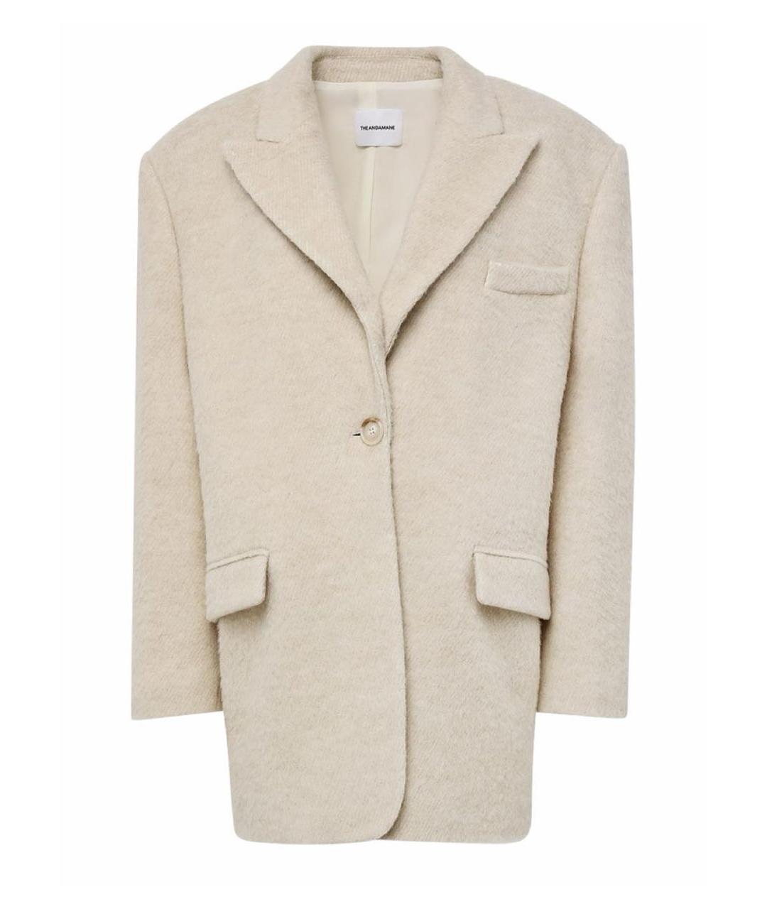 THE ANDAMANE Бежевое шерстяное пальто, фото 1