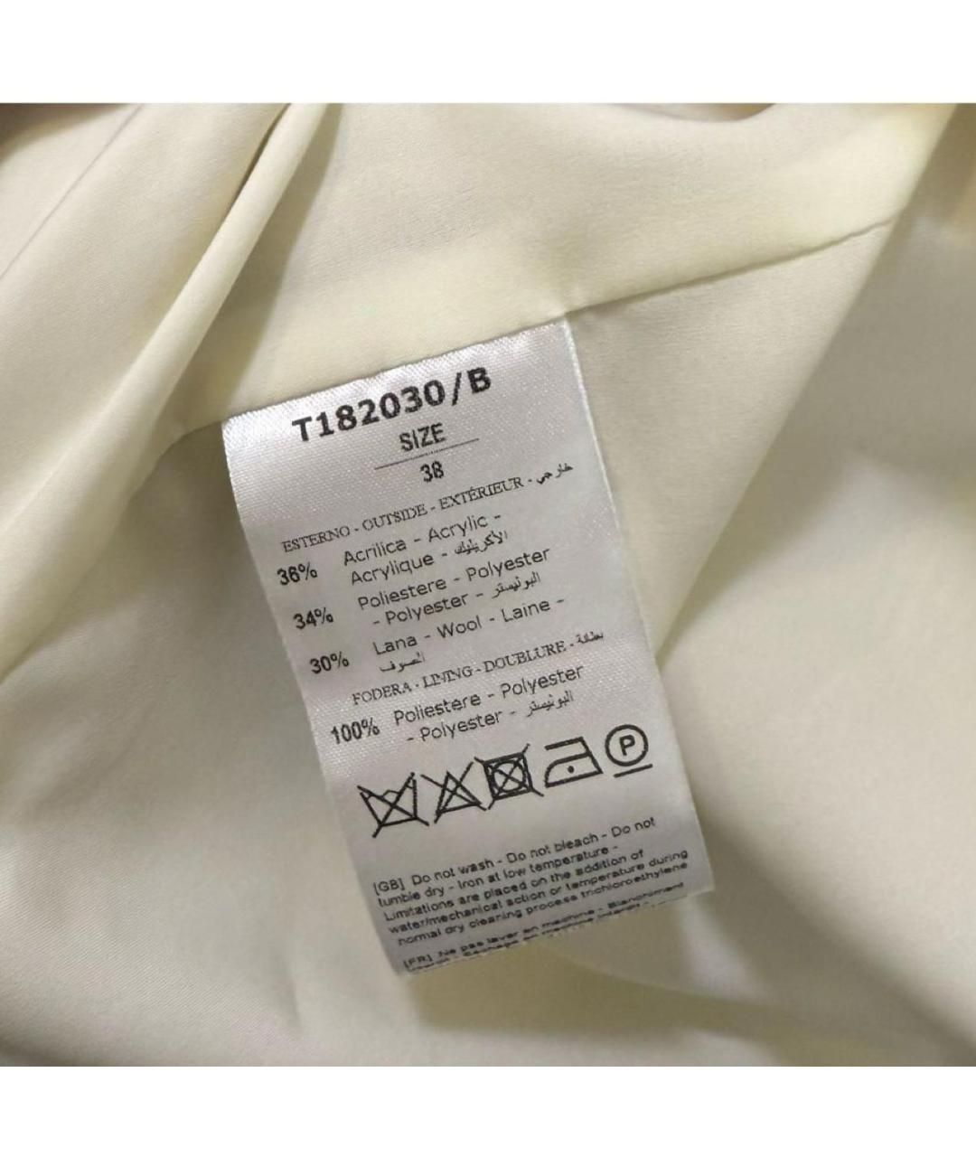 THE ANDAMANE Бежевое шерстяное пальто, фото 5