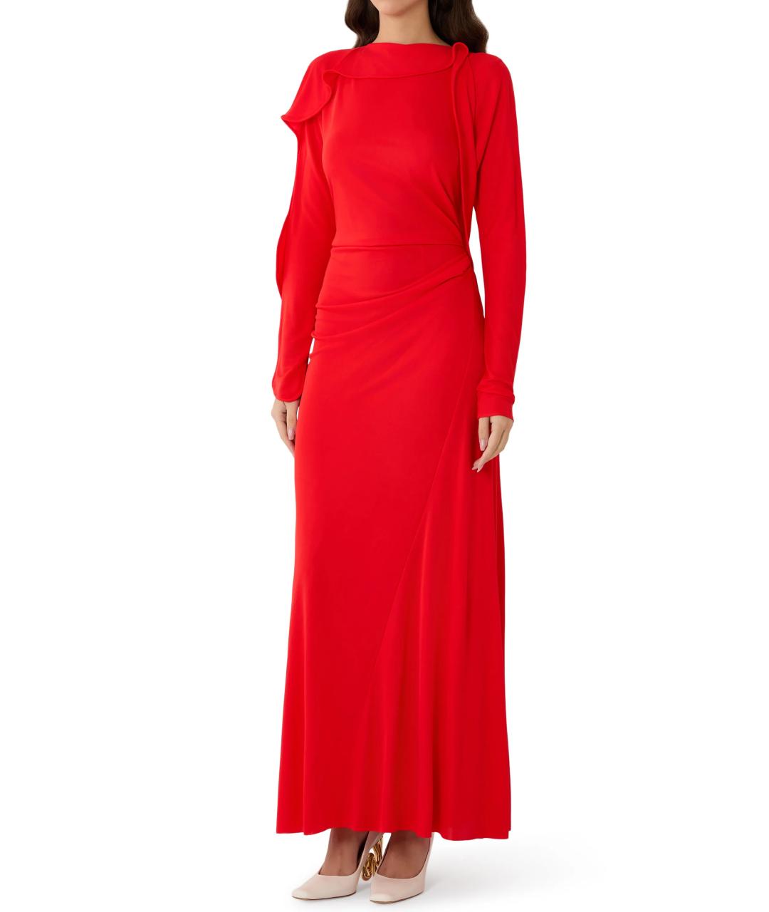 VICTORIA BECKHAM Красное коктейльное платье, фото 3