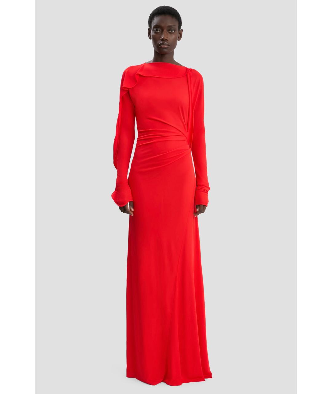 VICTORIA BECKHAM Красное коктейльное платье, фото 7