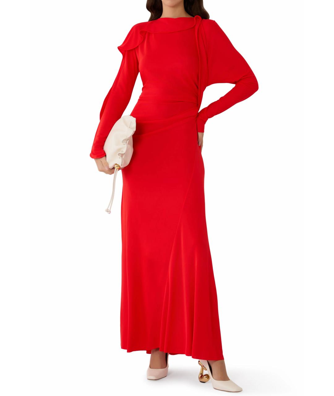 VICTORIA BECKHAM Красное коктейльное платье, фото 2