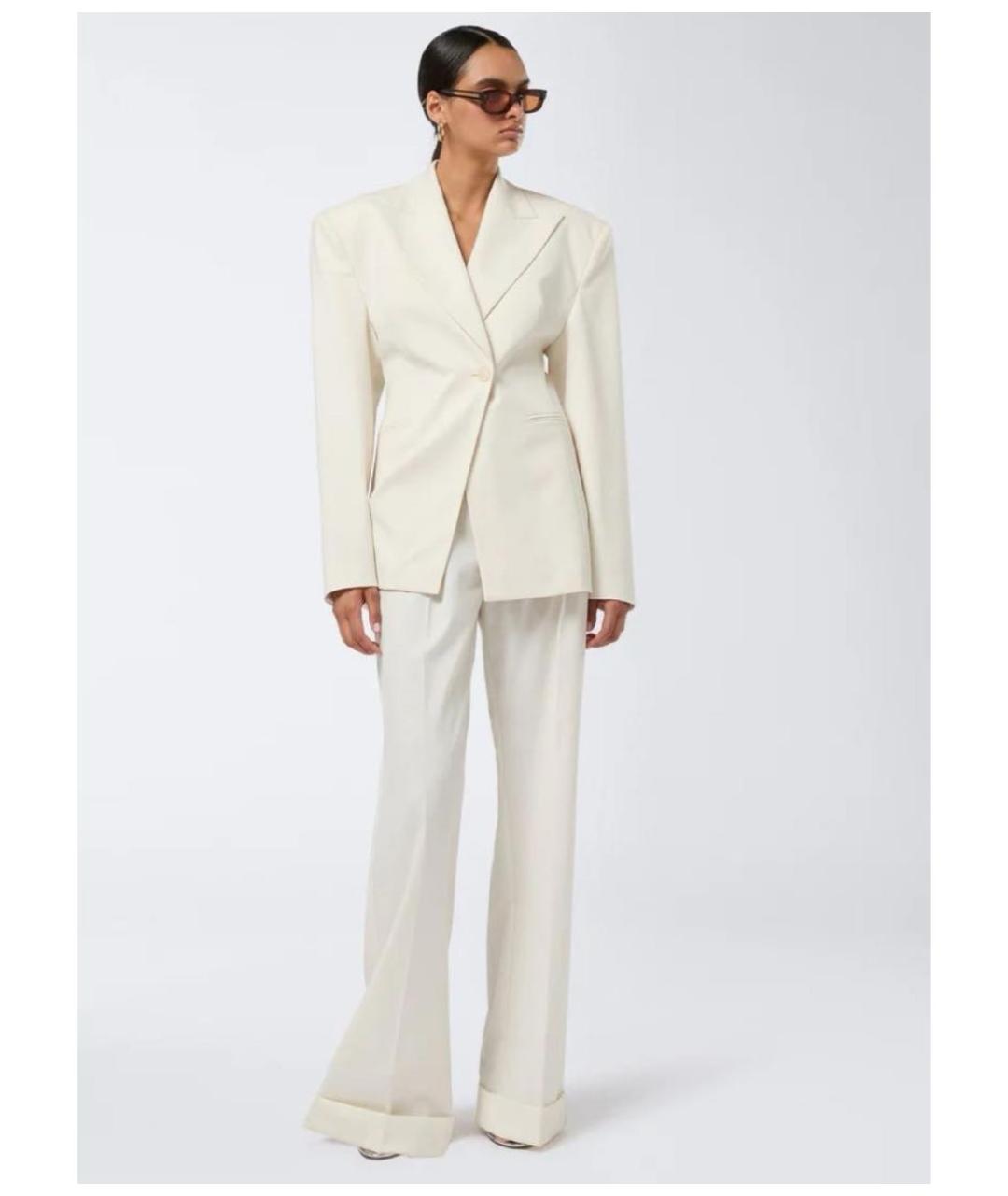 THE ANDAMANE Бежевый полиэстеровый костюм с брюками, фото 3