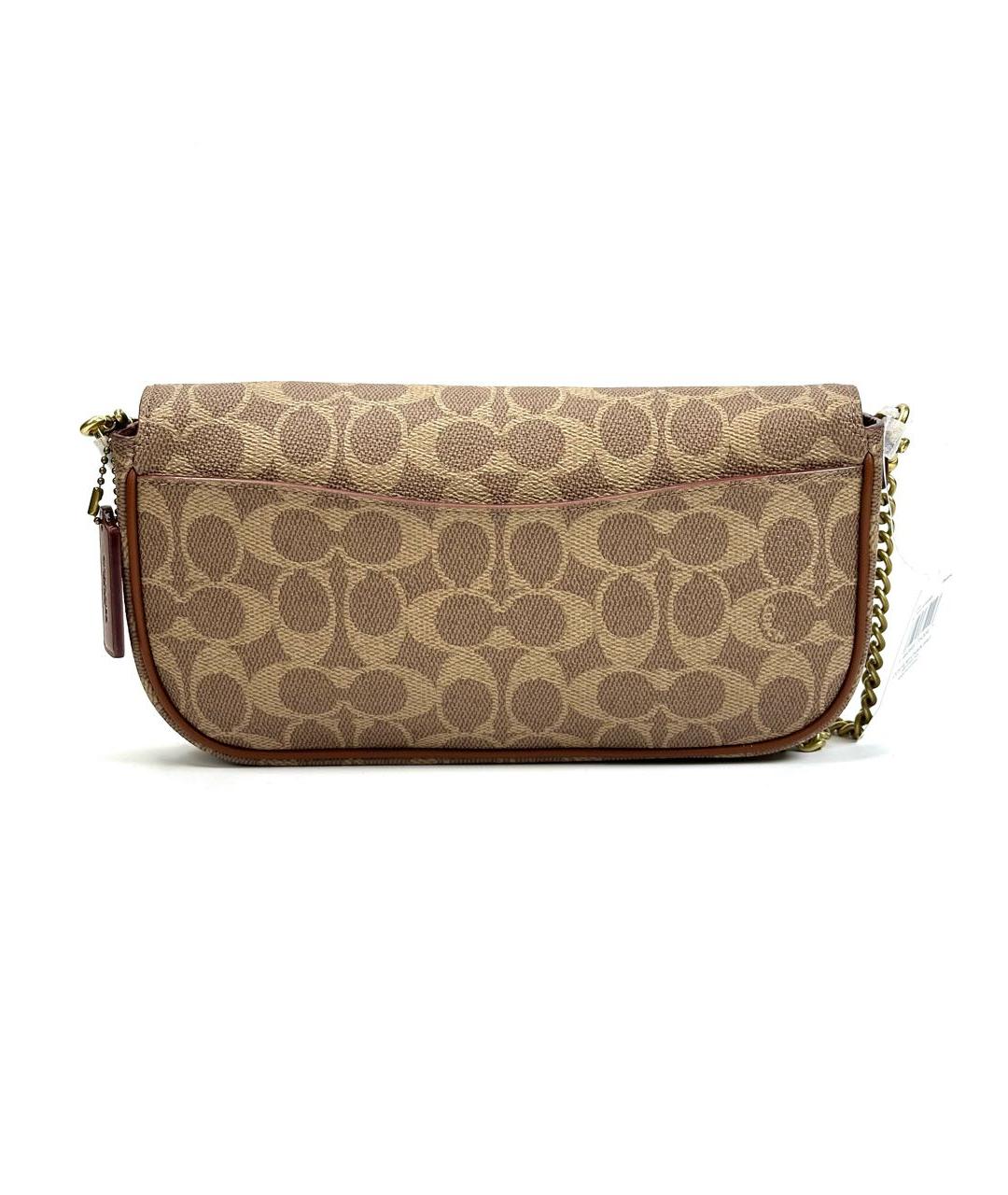 COACH Бежевая сумка через плечо, фото 3