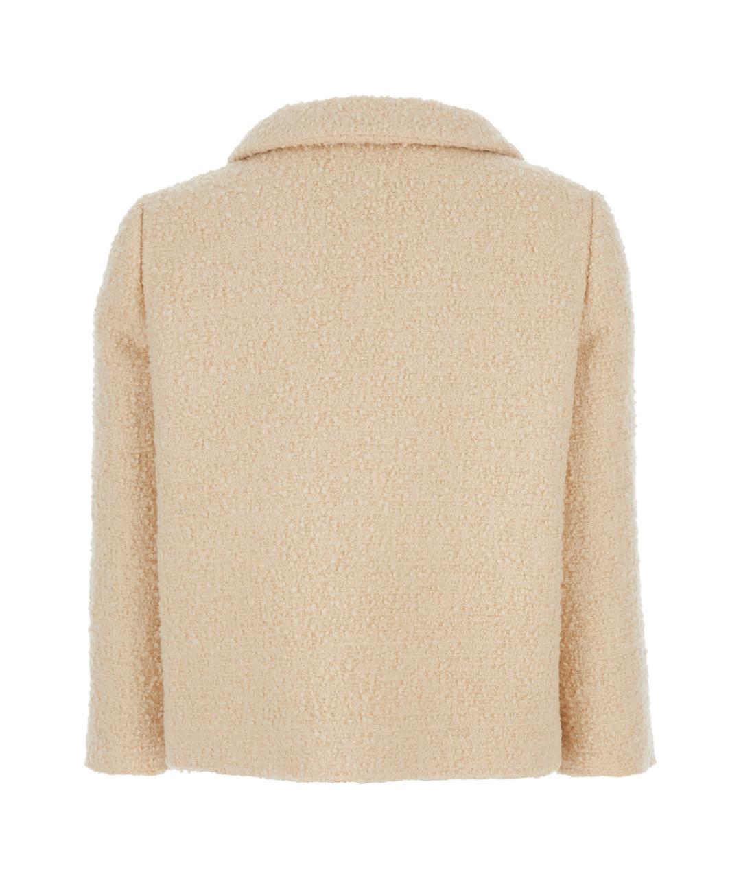VALENTINO Бежевый шерстяной жакет/пиджак, фото 2