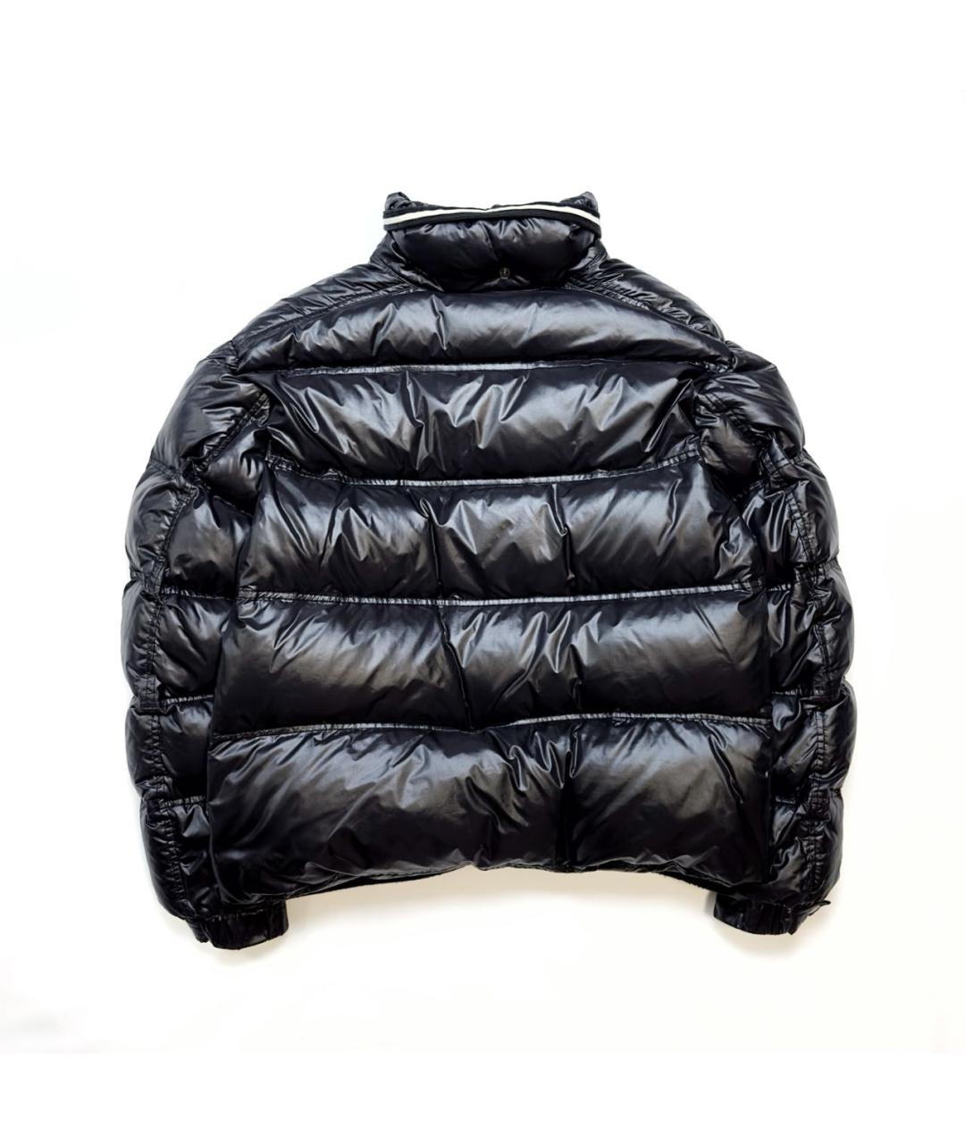 MONCLER Черный полиамидовый пуховик, фото 2