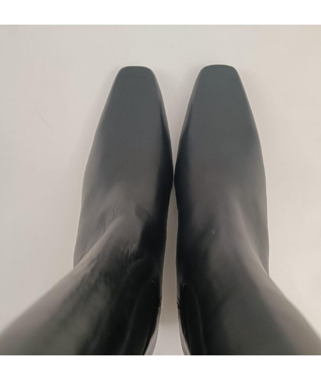 TOTEME Черные кожаные полусапоги, фото 3