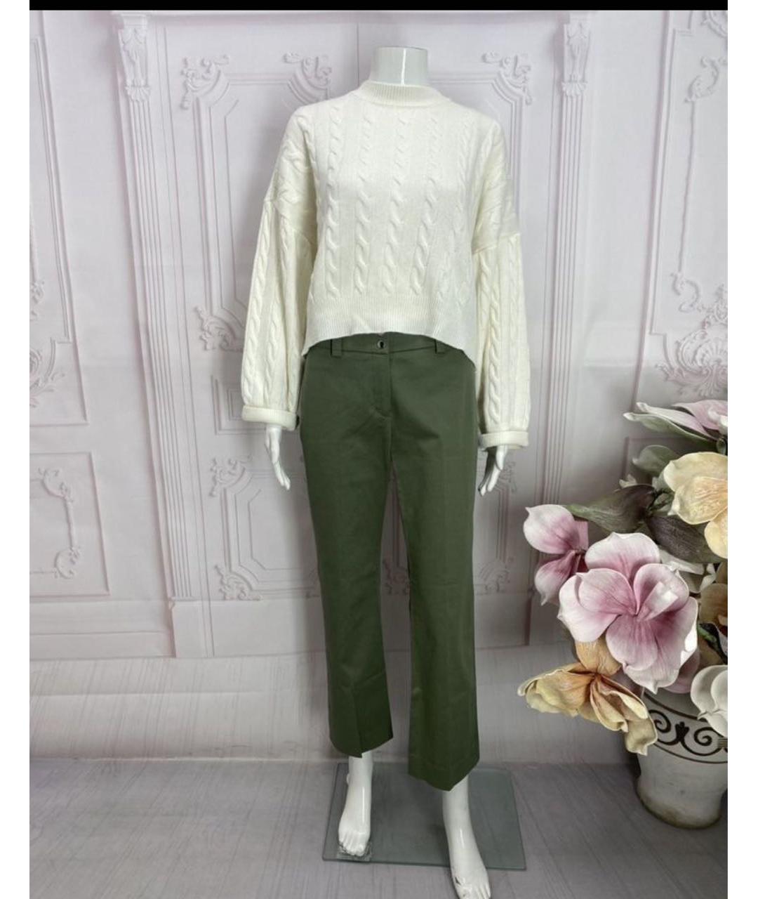 MAX MARA Хлопковые прямые брюки, фото 5