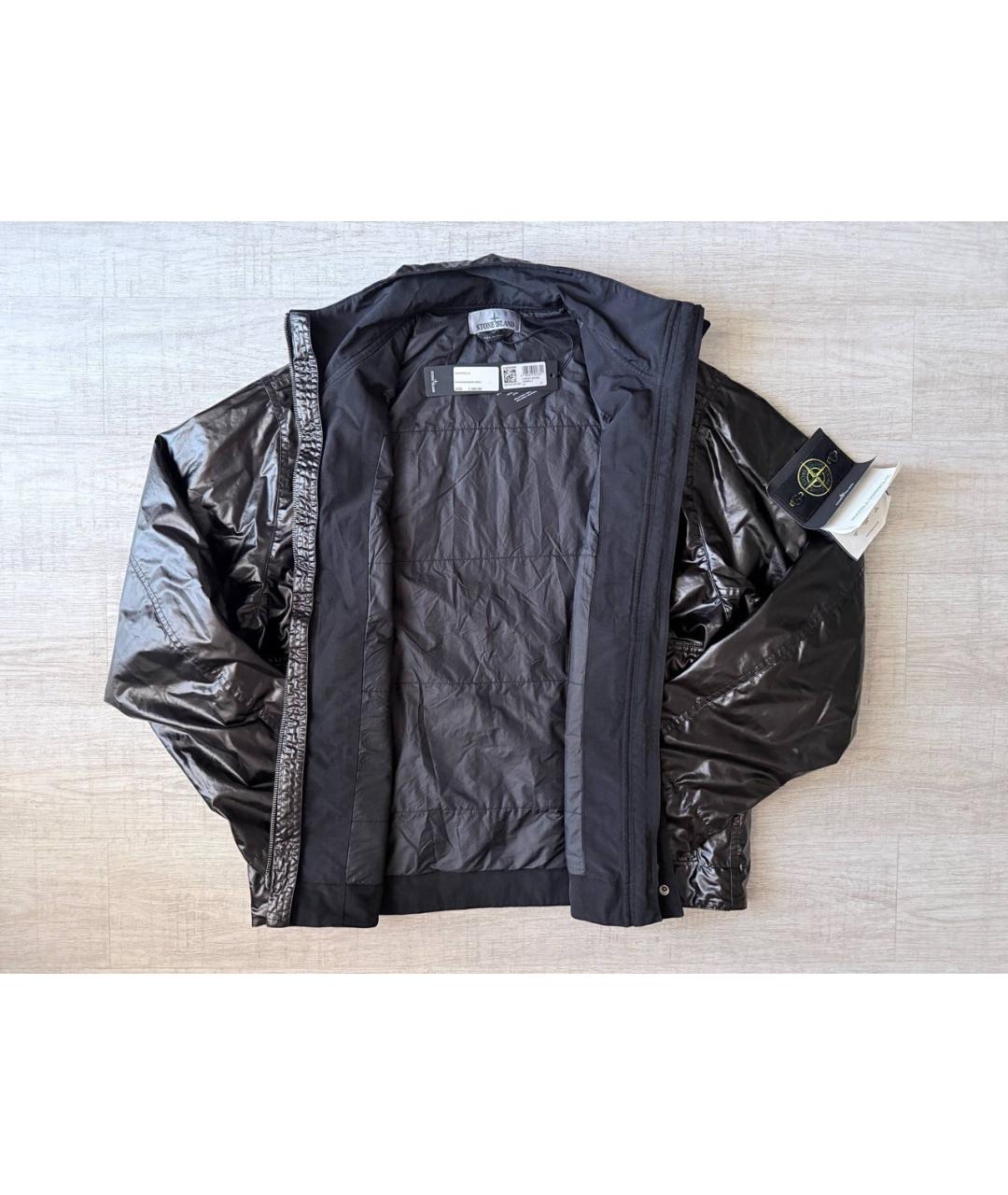 STONE ISLAND Черный тренч / плащ, фото 6