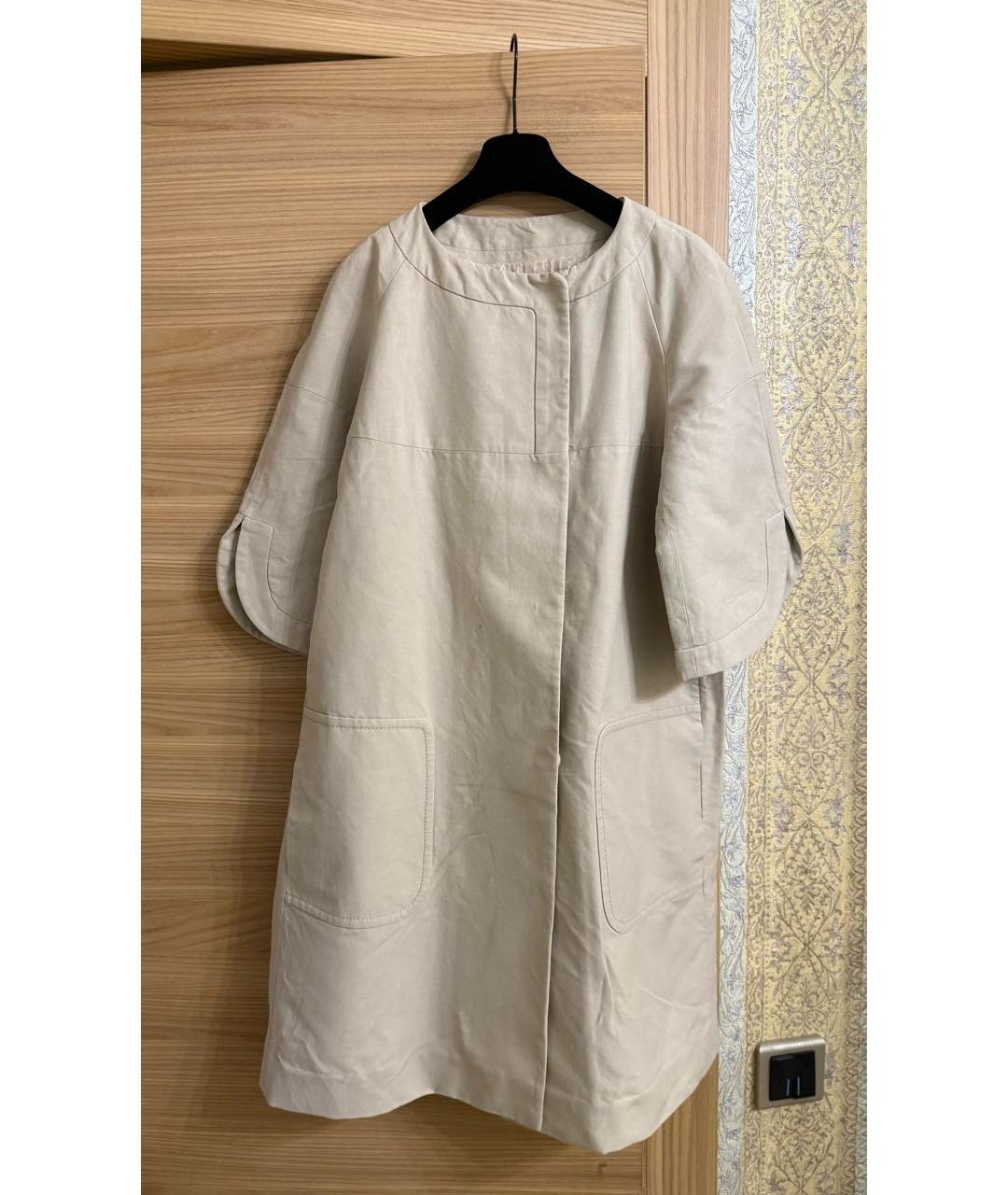 M MISSONI Бежевый льняной тренч/плащ, фото 5