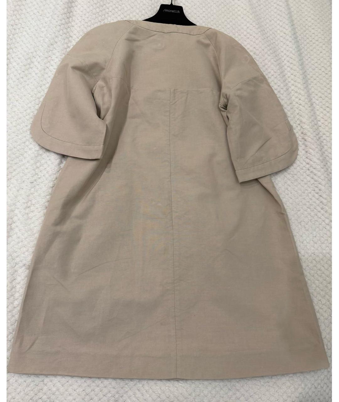 M MISSONI Бежевый льняной тренч/плащ, фото 6