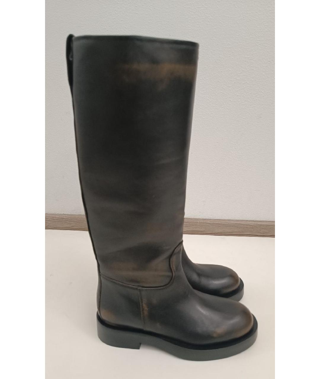 PARIS TEXAS Коричневые кожаные сапоги, фото 5