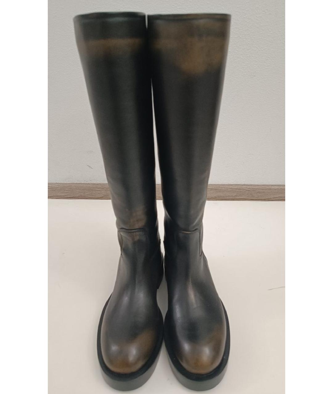 PARIS TEXAS Коричневые кожаные сапоги, фото 2