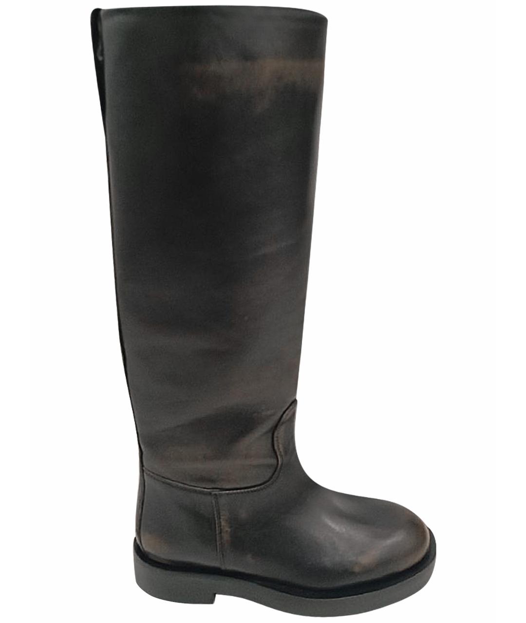 PARIS TEXAS Коричневые кожаные сапоги, фото 1