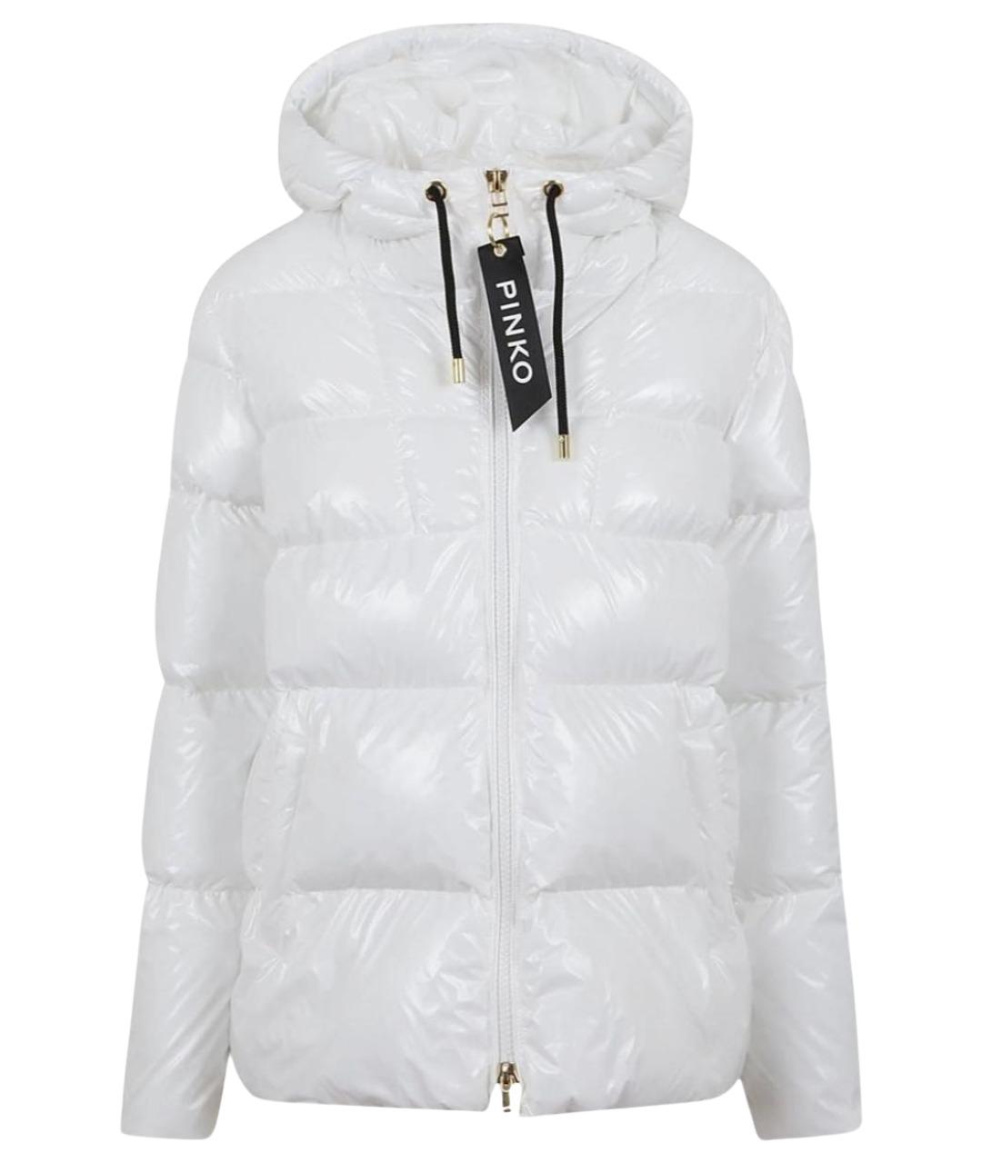 PINKO Белый полиамидовый пуховик, фото 1