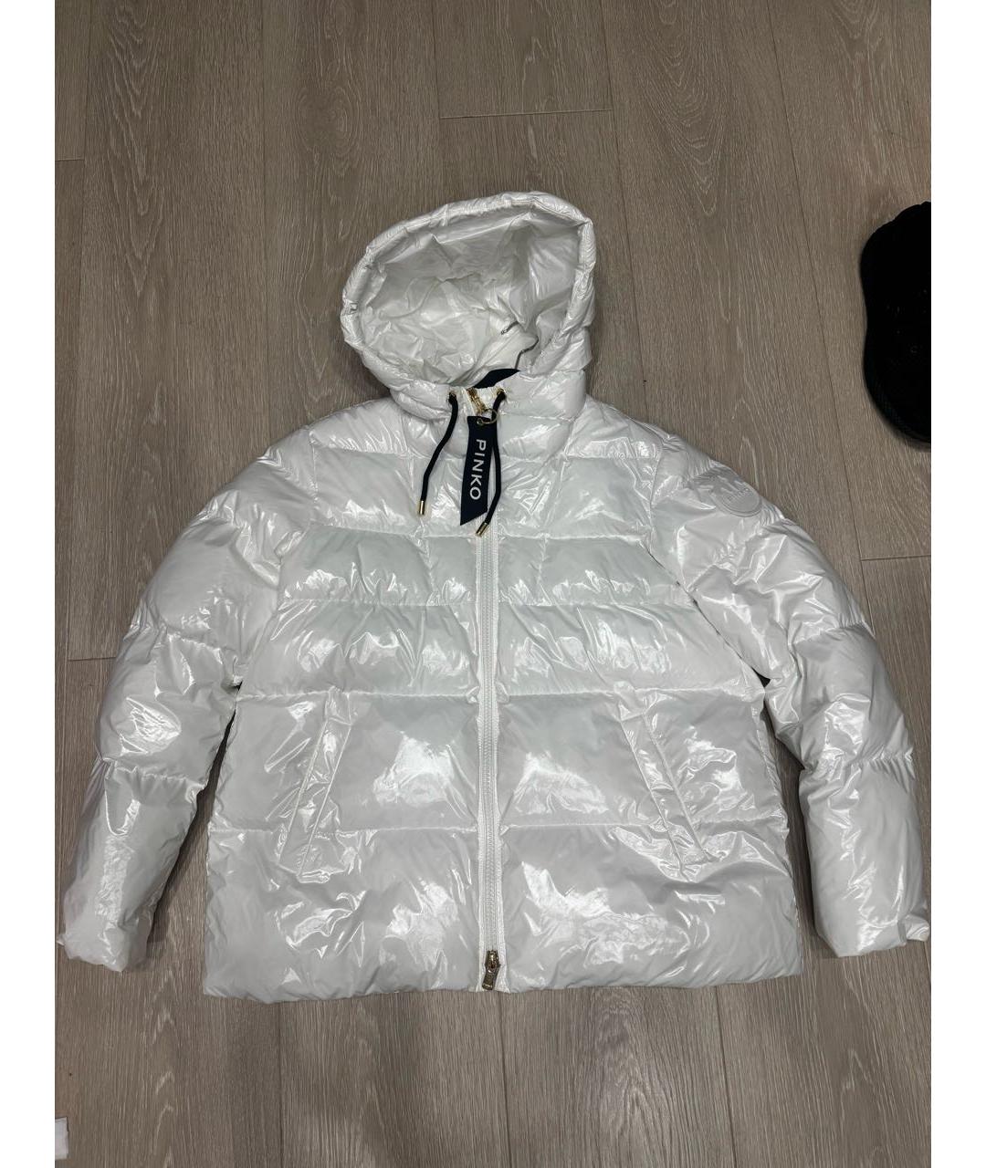 PINKO Белый полиамидовый пуховик, фото 3