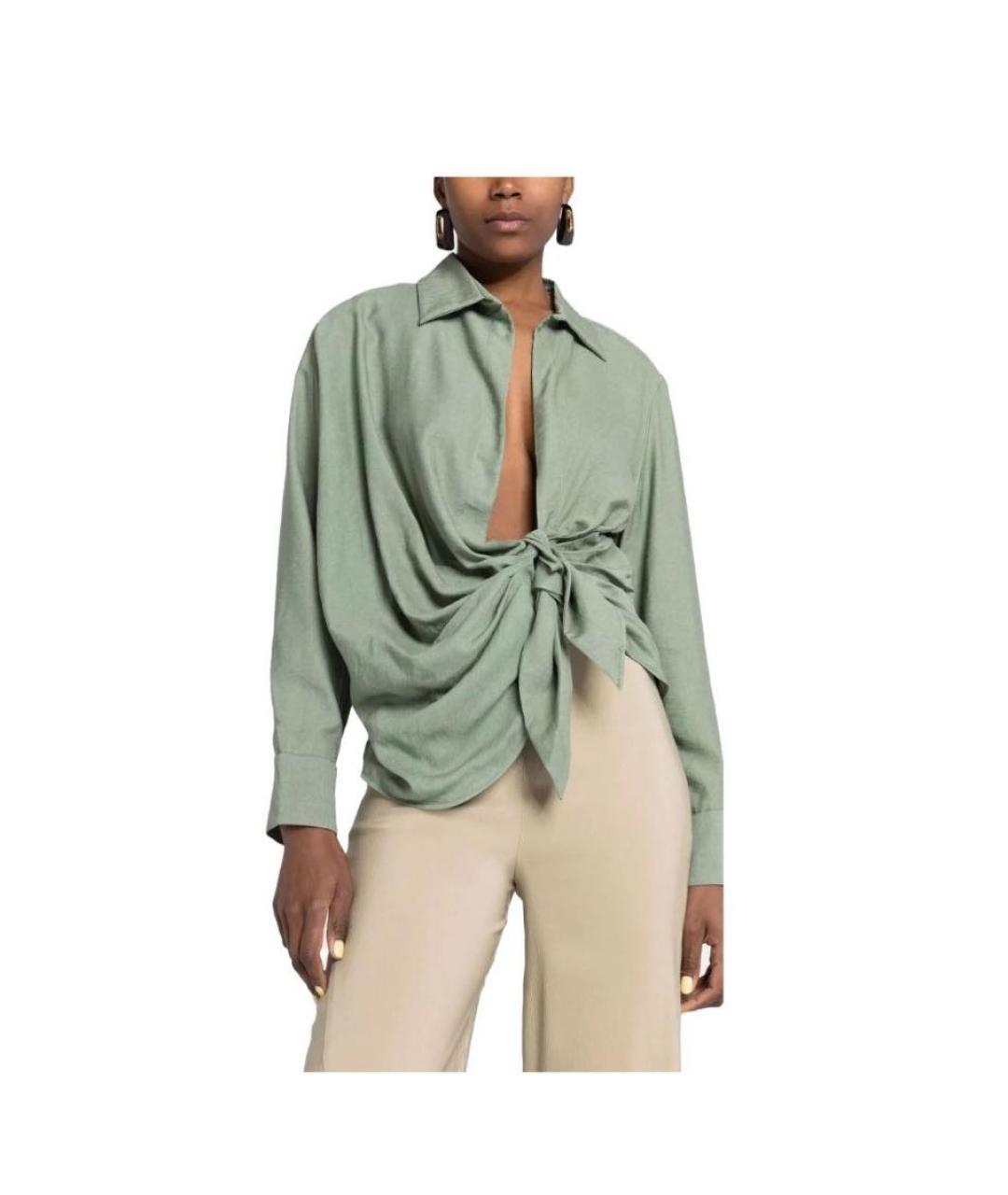 JACQUEMUS Хаки блузы, фото 7