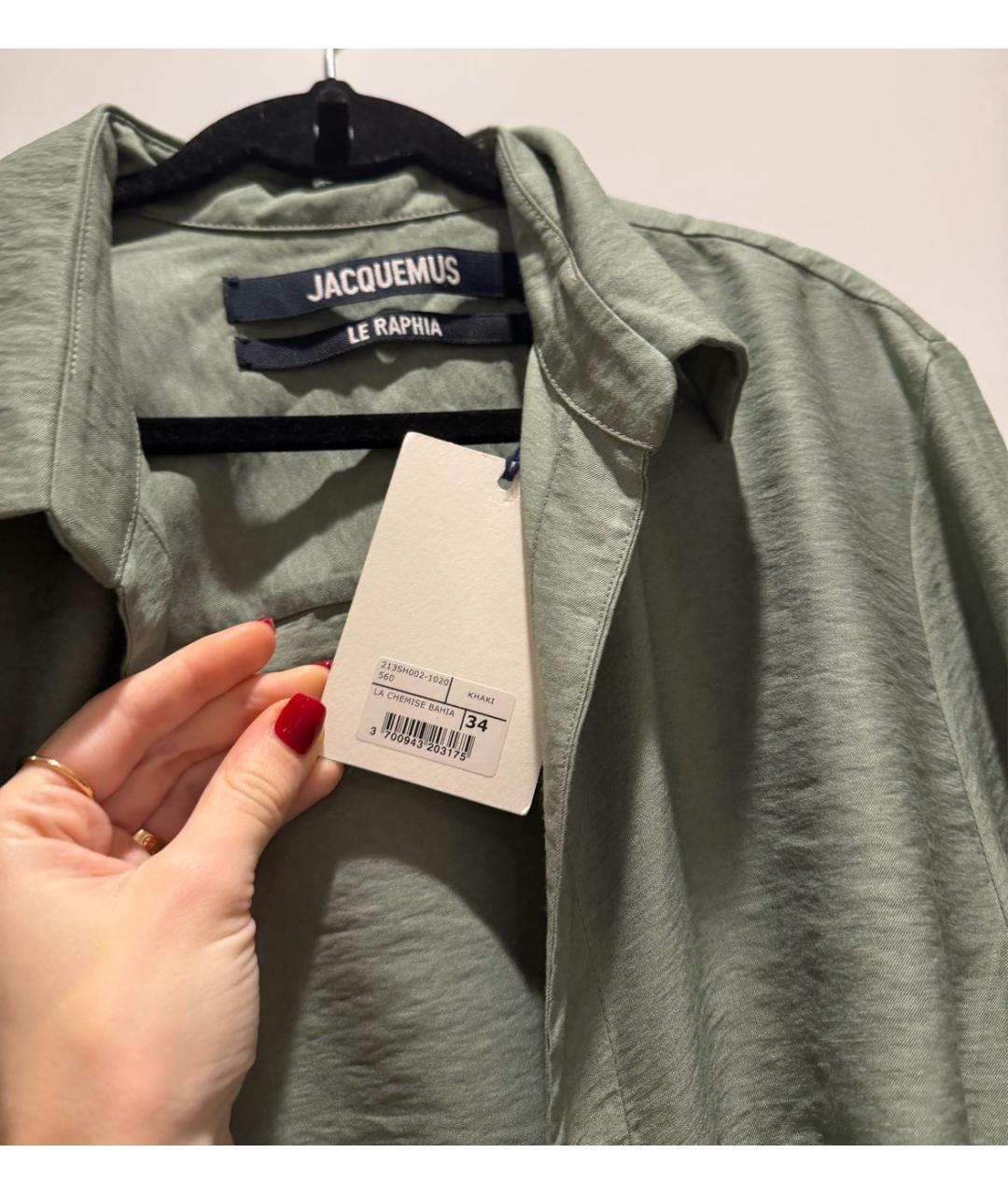 JACQUEMUS Хаки блузы, фото 5