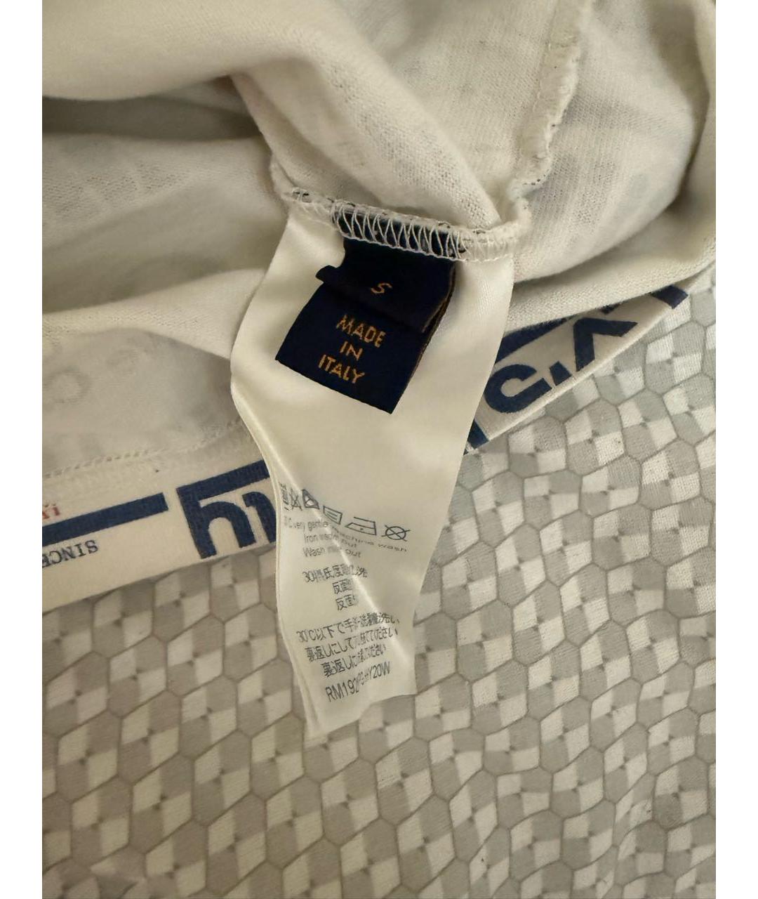 LOUIS VUITTON Белая хлопковая футболка, фото 4