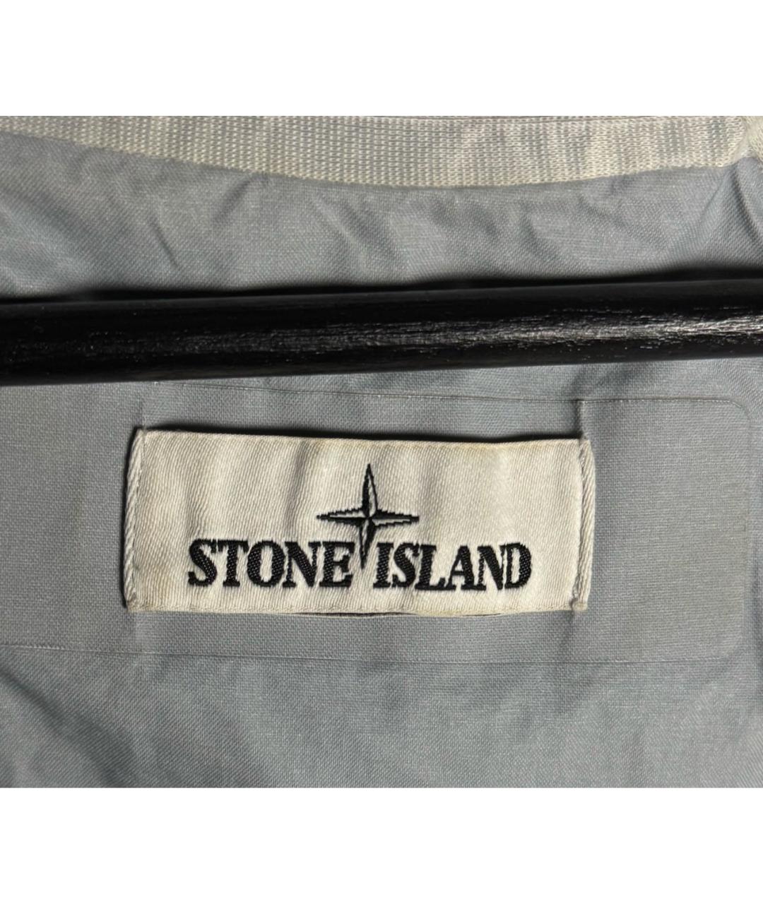 STONE ISLAND Серый полиэстеровый тренч / плащ, фото 5