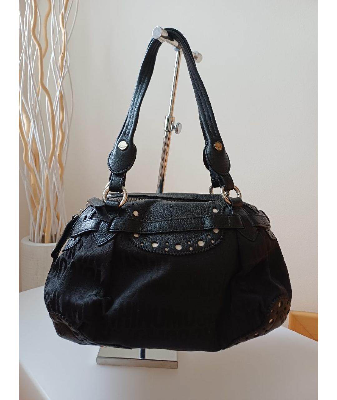 MOSCHINO Черная кожаная сумка через плечо, фото 5