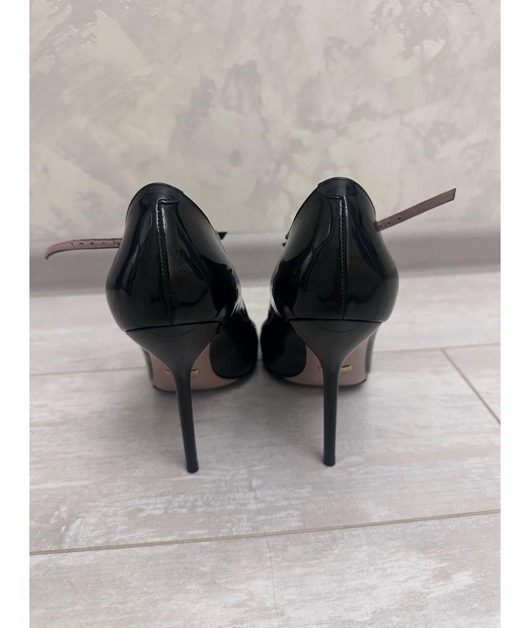 GUCCI Черные туфли из лакированной кожи, фото 4