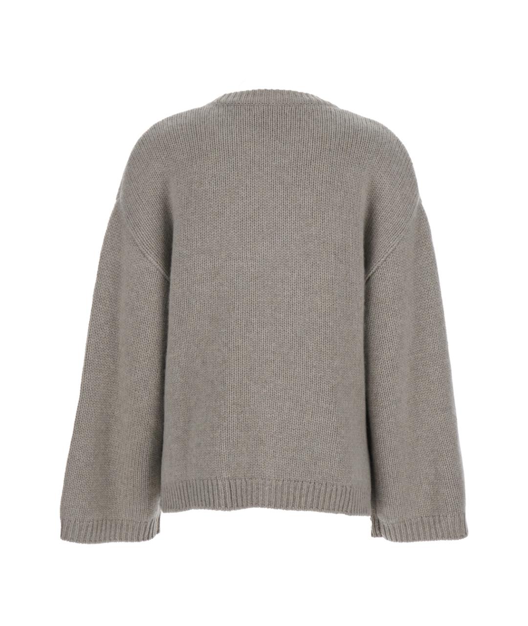 SOFT GOAT Серый кашемировый джемпер / свитер, фото 2