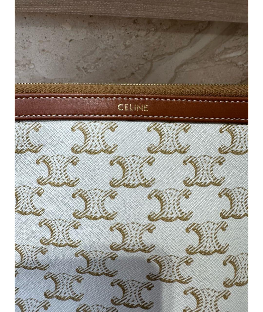 CELINE Бежевая косметичка, фото 3