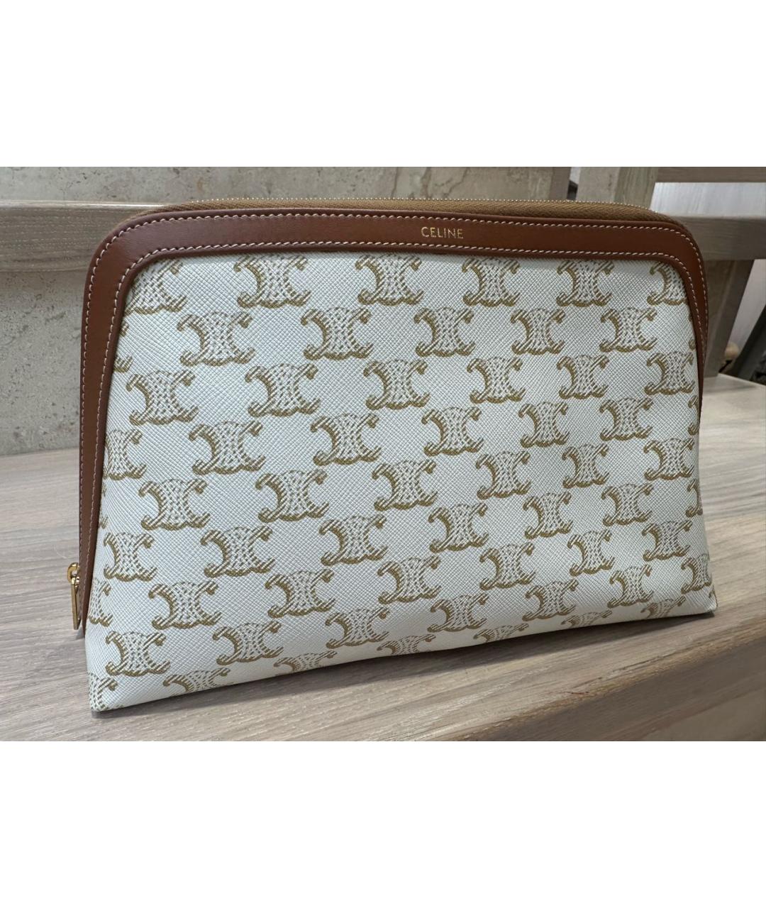 CELINE Бежевая косметичка, фото 8