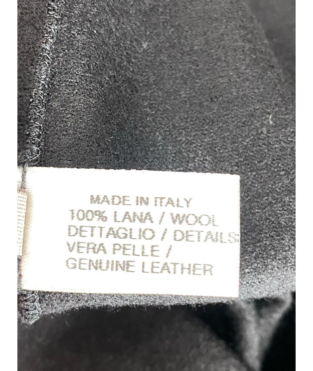 BOTTEGA VENETA Черное шерстяное повседневное платье, фото 7