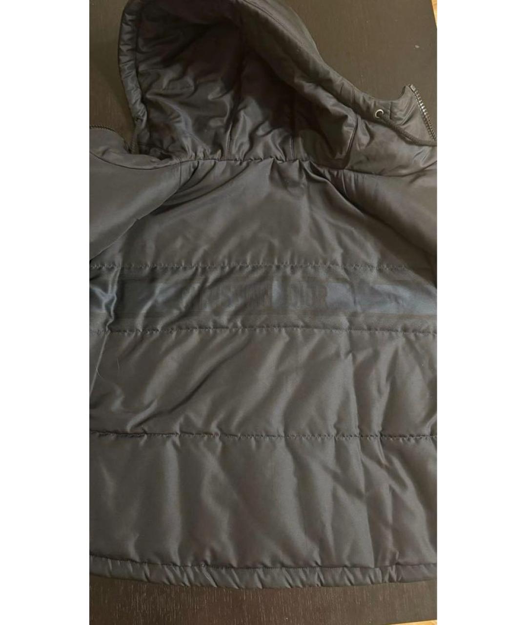 CHRISTIAN DIOR Темно-синий полиэстеровый пуховик, фото 4